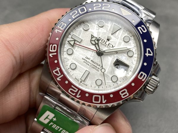 C+ Rolex GMT-Master Coke Bezel Meteorite Dial GMT, upgraded with 3285 integrated movement and 72-hour power reserve. - Image 4