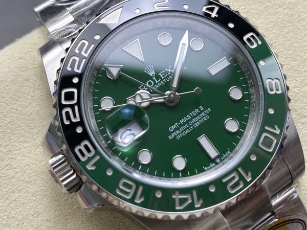 ARF Rolex Greenwich GMT, with seamless transition of the bezel, equipped with the 3285 integrated movement, and excellent craftsmanship! New precious metal steel stamp buckle! - Image 2