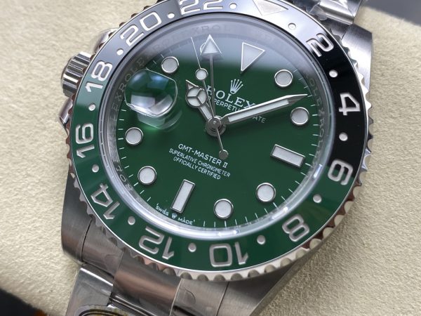 ARF Rolex Greenwich GMT, with seamless transition of the bezel, equipped with the 3285 integrated movement, and excellent craftsmanship! New precious metal steel stamp buckle! - Image 4