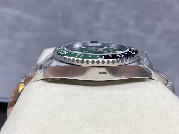 ARF Rolex Greenwich GMT, with seamless transition of the bezel, equipped with the 3285 integrated movement, and excellent craftsmanship! New precious metal steel stamp buckle! - Image 7