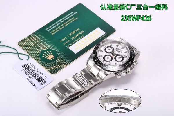 Clean/C Factory ROLEX Daytona Series 7750 Integrated Movement Watch - Image 8