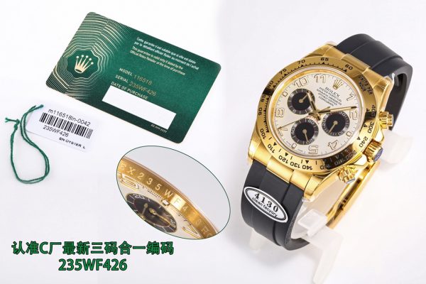 Clean/C Factory ROLEX Daytona Series 7750 Integrated Movement Watch - Image 3