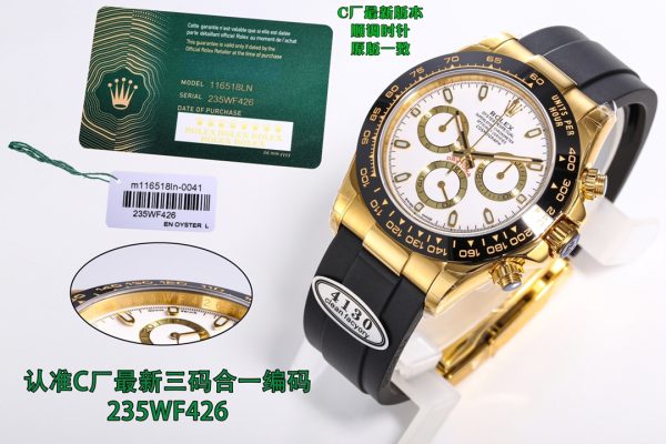 Clean/C Factory ROLEX Daytona Series 7750 Integrated Movement Watch - Image 4