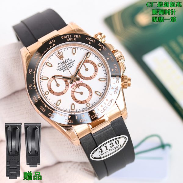 Clean/C Factory ROLEX Daytona Series 7750 Integrated Movement Watch - Image 3