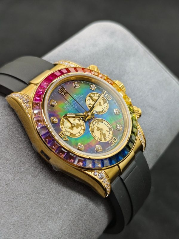 OM ROLEX Soaring to the Pinnacle of the Rainbow --- Rolex Rainbow Bezel Daytona - Image 7