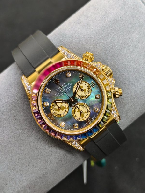 OM ROLEX Soaring to the Pinnacle of the Rainbow --- Rolex Rainbow Bezel Daytona - Image 2