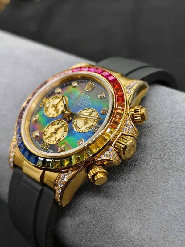 OM ROLEX Soaring to the Pinnacle of the Rainbow --- Rolex Rainbow Bezel Daytona - Image 6