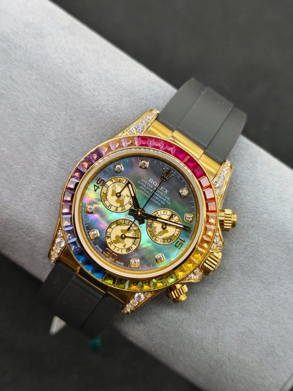 OM ROLEX Soaring to the Pinnacle of the Rainbow --- Rolex Rainbow Bezel Daytona - Image 4