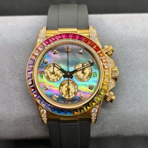OM ROLEX Soaring to the Pinnacle of the Rainbow --- Rolex Rainbow Bezel Daytona