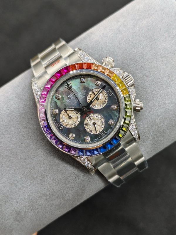 OM ROLEX Soaring to the Pinnacle of the Rainbow --- Rolex Rainbow Bezel Daytona - Image 9
