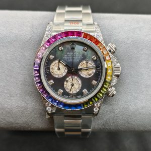 OM ROLEX Soaring to the Pinnacle of the Rainbow --- Rolex Rainbow Bezel Daytona