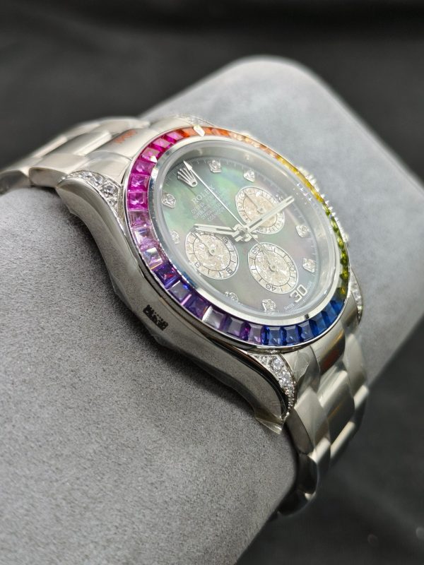 OM ROLEX Soaring to the Pinnacle of the Rainbow --- Rolex Rainbow Bezel Daytona - Image 6
