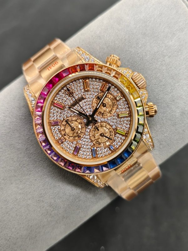 OMROLEX Soaring to the Pinnacle of the Rainbow --- Rolex Rainbow Bezel Daytona - Image 4