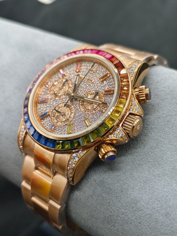 OMROLEX Soaring to the Pinnacle of the Rainbow --- Rolex Rainbow Bezel Daytona - Image 5