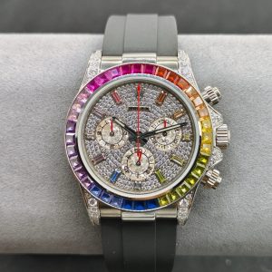 OM ROLEX Soaring to the Pinnacle of the Rainbow --- Rolex Rainbow Bezel Daytona