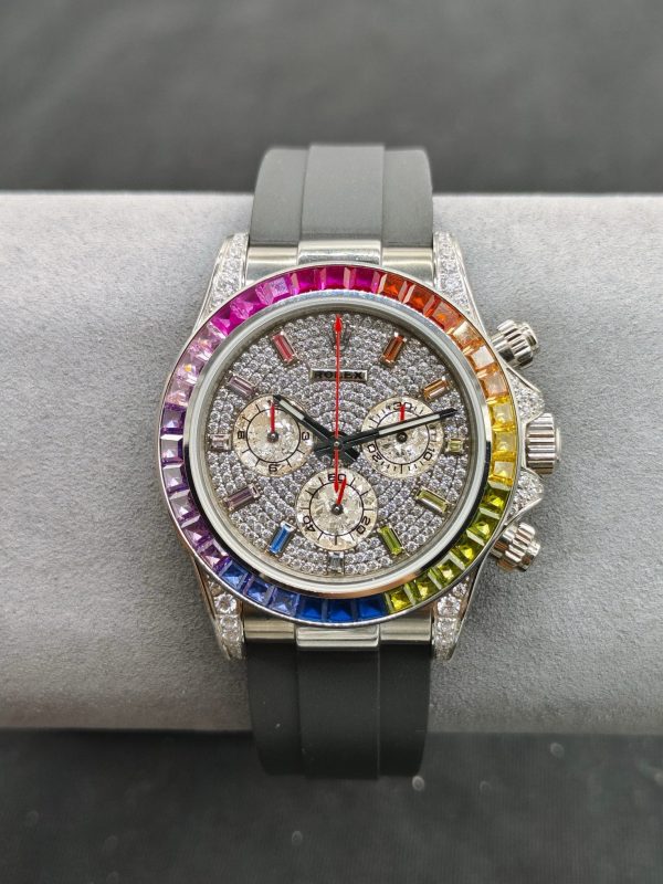 OM ROLEX Soaring to the Pinnacle of the Rainbow --- Rolex Rainbow Bezel Daytona