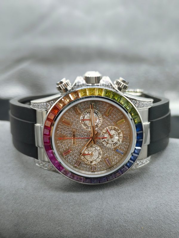 OM ROLEX Soaring to the Pinnacle of the Rainbow --- Rolex Rainbow Bezel Daytona - Image 6