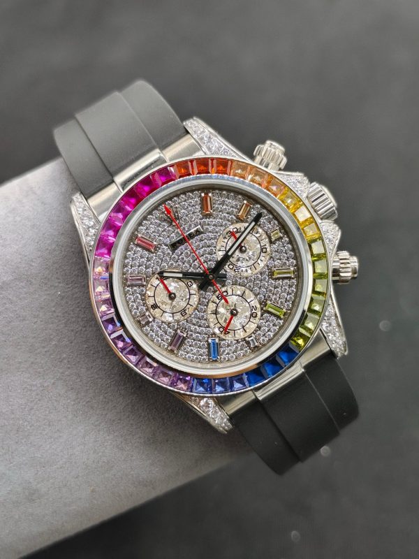 OM ROLEX Soaring to the Pinnacle of the Rainbow --- Rolex Rainbow Bezel Daytona - Image 4