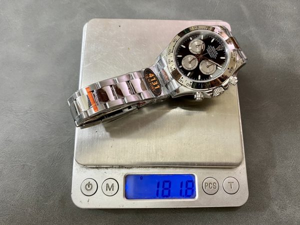 QF Counterweight Version Rolex New Daytona with 4131 Movement, 904 Stainless Steel, 182G - Image 9