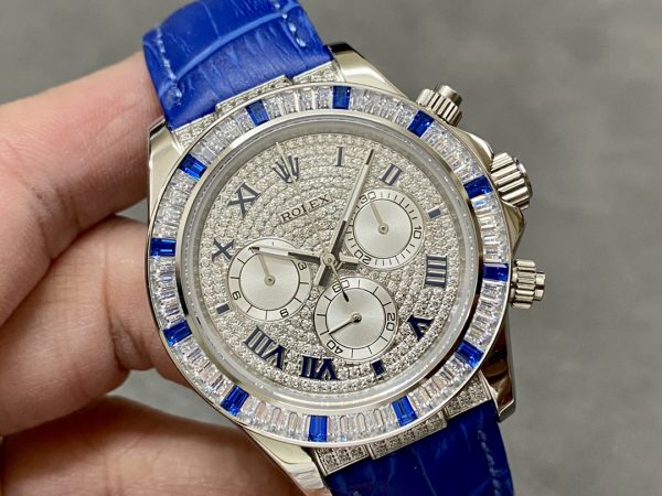TW Rolex Sky-Dweller Full Diamond Daytona with 7750 Movement - Image 3