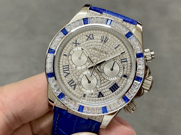 TW Rolex Sky-Dweller Full Diamond Daytona with 7750 Movement - Image 8
